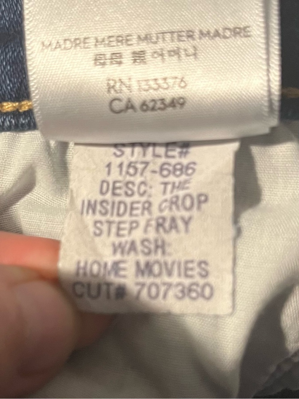 MOTHER The Insider Step Fray “Home Movies” Jeans Women’s Size 26 - Picture 11 of 12